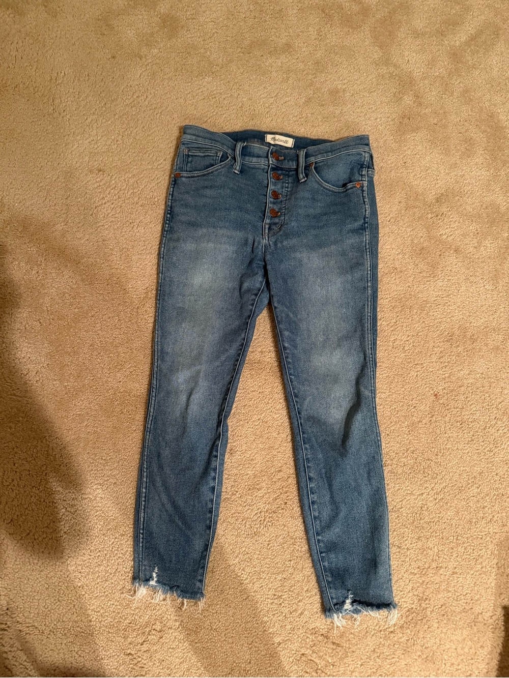 MADEWELL HIGH RISE SKINNY JEANS SIZE 29P